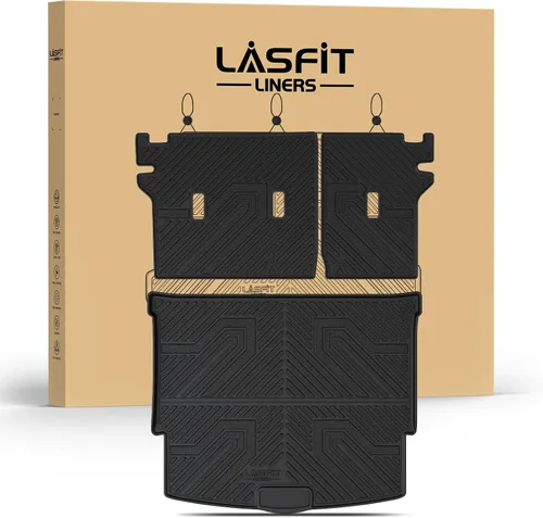 Miniatura 21 de LASFIT Alfombrillas de carga para Kia K4 2025, TPE para todo tipo de clima, ajuste personalizado, tapetes de maletero de automóvil, forros de carga