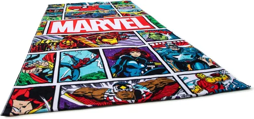Miniatura 4 de Jay Franco Marvel Comics - Toalla grande para baño/piscina/playa para niños, estilo vintage de cómic, toalla de algodón súper suave y absorbente