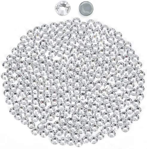 Miniatura 24 de Cristales negros redondos Hotfix de vidrio plano (SS12/3.2MM/1440pcs)