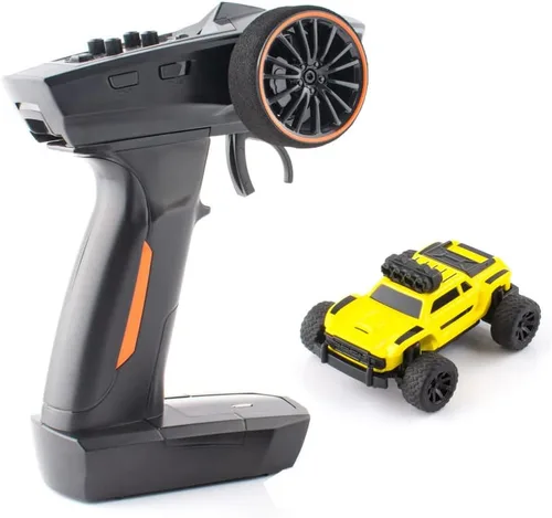 Miniatura 16 de 1:76 Turbo Racing Scale RC Sport Car, Carreras de mesa Control remoto Mini modelo de coche completo proporcional RTR Kit Juguetes (Baoma mini-rojo)