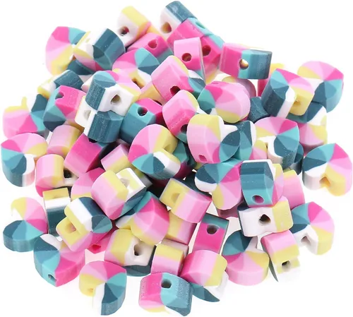 Miniatura 13 de 100 piezas de cuentas espaciadoras de arcilla polimérica de animales para joyería de mujer, pulseras, collares, aretes, accesorios de bricolaje
