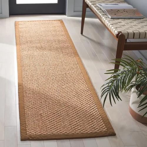 Miniatura 20 de SAFAVIEH Alfombra de área 2x3 - Colección de fibra natural - Chocolate, sisal, diseño tejido con borde (NF525D)