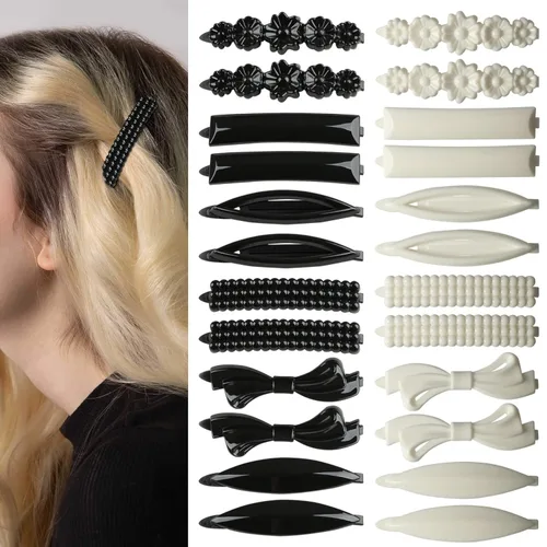 Miniatura 13 de Juego de 32 pinzas para el cabello, pasadores de pelo para mujeres y niñas, accesorios para el cabello grueso, fino y normal, pequeños, multicolor