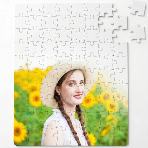 Sumind 1 juego de rompecabezas de sublimación en blanco rectangular para hacer tu propio corazón blanco en forma de corazón, rompecabezas de