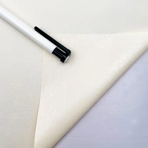 Miniatura 2 de Revestimiento de estante color sólido autoadhesivo color sólido gabinete línea de papel escritorio de estudio 118 x 17.7 pulgadas Blanco roto