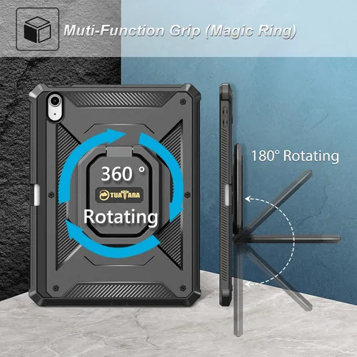 Miniatura 7 de Funda Fintie para iPad (A16) 11ª Generación 11 Pulgadas (2025), iPad 10ª Generación 10.9 Pulgadas - [Tuatara Magic Ring] Funda Resistente y a Prueba