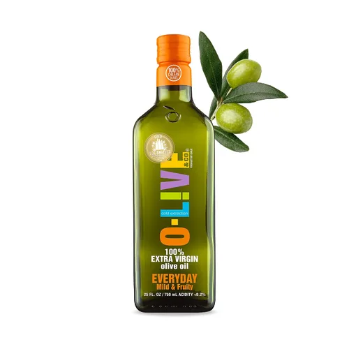 Miniatura 8 de O-Live & Co. Aceite de oliva virgen 100% de alta calidad, envasado de aceite de oliva kosher, sin OMG (todos los días, 0.3 fl oz