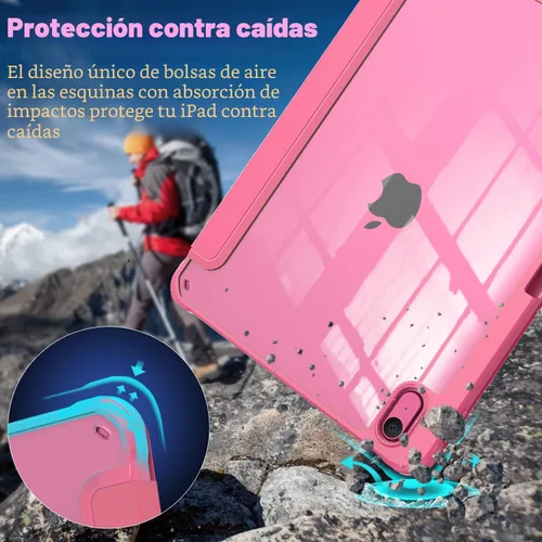 Miniatura 5 de OKP Funda para iPad de 11ª generación de 11 pulgadas (A16) 2025, para iPad de 10.9 pulgadas de 10.ª generación 2022, funda protectora delgada y Rosa