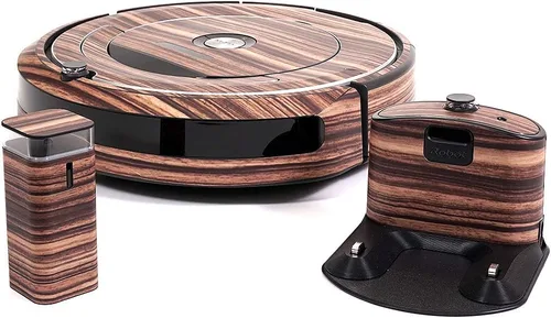 Miniatura 3 de MightySkins Skin compatible con iRobot Roomba 690 Robot Vacuum - Azul claro sólido Cubierta protectora de vinilo duradera y única Fácil