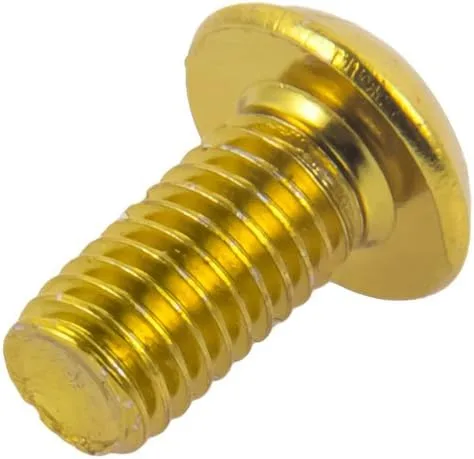 Miniatura 4 de chooee Pernos de rotor de freno de disco, tornillos de rotor de bicicleta M5x10mm para bicicleta de montaña MTB, oro de acero T25.
