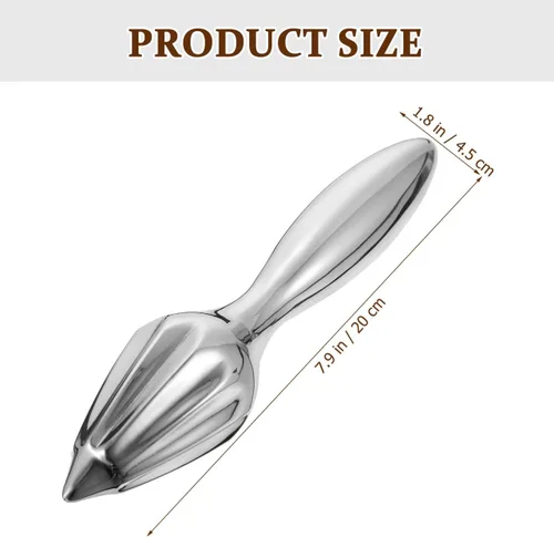 Miniatura 2 de Cabilock Exprimidor manual de cítricos de acero inoxidable Exprimidor de mano de limón naranja fruta prensa exprimidor herramienta de cocina