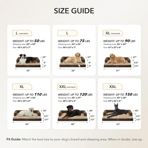 Miniatura 5 de Cama ortopédica para perros extragrandes, cama de espuma XL con forma de caja de huevos impermeable con lados 45x35 pulgadas, cama de sofá