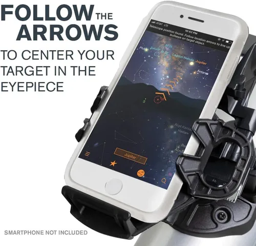 Miniatura 2 de Celestron StarSense Explorer LT 80AZ Telescopio habilitado para aplicación – Refractor de 80mm con acoplamiento para smartphone y aplicación