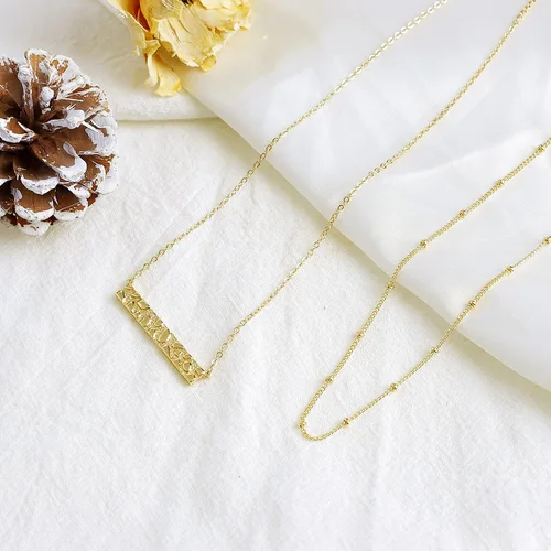 Miniatura 4 de Fettero Collar con colgante de oro gargantilla en capas con moneda abierta círculo de karma completamente nueva luna creciente chapada en oro de 14