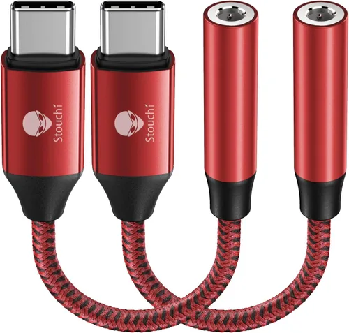 Miniatura 17 de Stouchi Adaptador USB C a dongle de 0.138 in, cable de audio tipo C, chip DAC de alta fidelidad para iPhone 17/16/15, Pixel 9/8/7/6, iPad, Samsung
