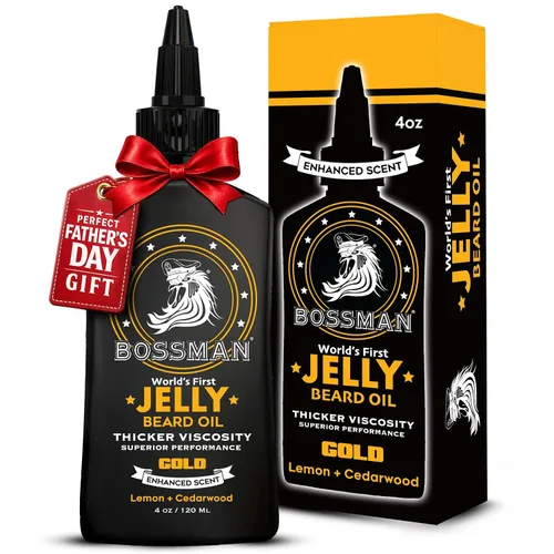 Miniatura 15 de Bossman Aceite en Gel para Barba para Hombres (4 oz, Naked - Sin Fragancia) – Suaviza, Hidrata y Acondiciona con Ingredientes Naturales