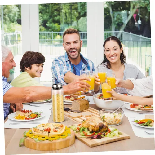 Miniatura 9 de Agitadores de acero inoxidable, tarros de condimentos de doble uso, fáciles de usar y limpiar para cocina y barbacoa (16.9 fl oz)