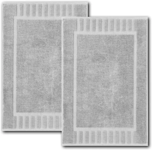 Miniatura 14 de White Classic Juego de toallas de baño de lujo, algodón absorbente para hotel, spa, ducha/bañera (no es una alfombra de baño), 22 x 34 pulgadas