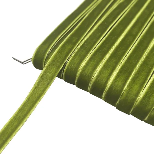 Miniatura 7 de Chenkou Craft Lotes de cinta de terciopelo verde de 25 yardas/rollo de 1 1/2 pulgadas a granel de Navidad (verde, 1 1/2 pulgadas)