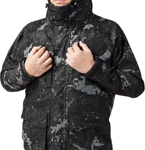 Miniatura 34 de BASSDASH Walker - Chaquetas transpirables e impermeables para pesca y caza con tela exterior silenciosa para hombres y mujeres en 7 tamaños