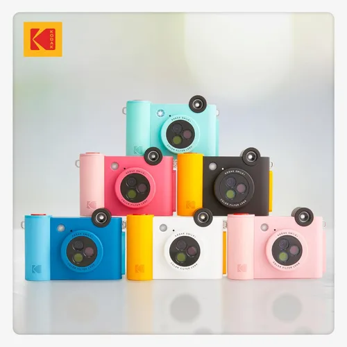 Miniatura 8 de Kodak Smile+ Cámara digital de impresión instantánea 2 en 1 e impresora de fotos inalámbrica Bluetooth - 10MP, lente giratorio de efectos Verde