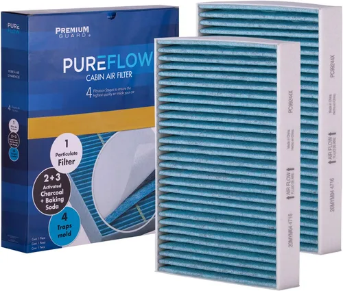 Filtro de aire de cabina PureFlow PC99244X | Compatible con BMW X5, X7, X6, M850i xDrive 2019-2025, 2020-2025 M8, 2020-2025 BMW M850i xDrive Gran
