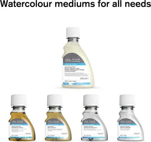 Miniatura 7 de Winsor & Newton – Lienzo para pintura al aceite agua color medio de buey líquido, 75 ml Goma árabe