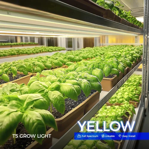 Miniatura 2 de Barrina Luces de cultivo T5 para plantas de interior, espectro completo, 4 pies 160 W (8 x 20 W, equivalente a 1000 W), lámparas de cultivo