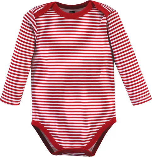 Miniatura 121 de Hudson Baby Body unisex de algodón de manga larga para bebé, leopardo rosa rojo