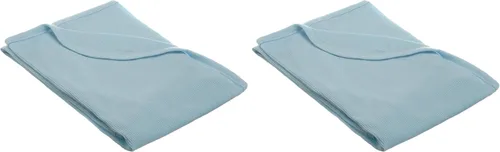 Miniatura 8 de TL Care Manta térmica de muselina 100% algodón con textura de gofre para envolver, suave, transpirable y elástica, color crema, 30 x 40 pulgadas