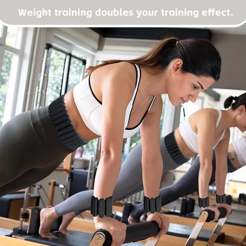Miniatura 8 de Cinturón con peso ajustable de silicona para mujeres y hombres – Cinturón con peso para caminar y hacer ejercicio con pesas extraíbles – Gimnasio