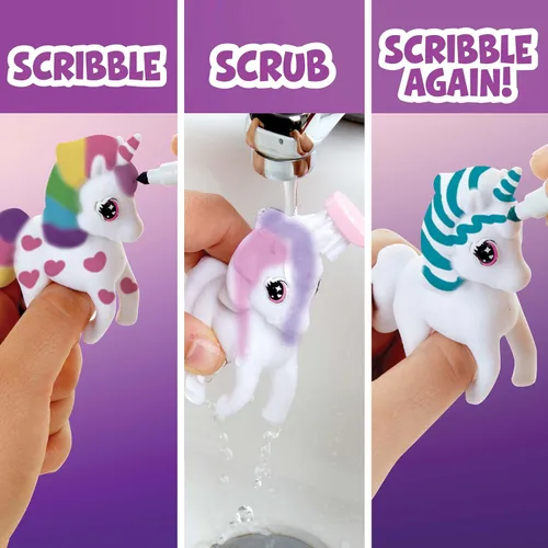 Miniatura 7 de Crayola Scribble Scrubbie Pets - Juego de recambio y expansión de marcadores - 24 marcadores lavables para niños, regalos para niñas y niños