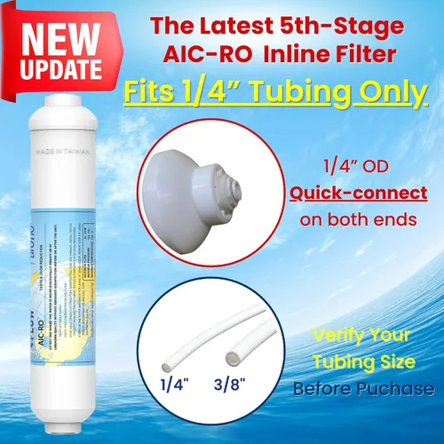 Miniatura 2 de ERO - Juego de 5 filtros de ósmosis inversa anual, filtro de agua de ósmosis inversa de 5 etapas, kit de sistema de filtración de agua RO debajo