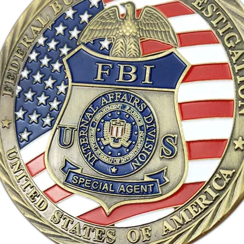 Miniatura 4 de Moneda de desafío militar del FBI de los Estados Unidos Colección de monedas de San