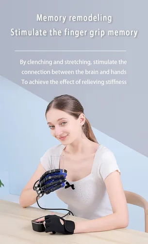 Miniatura 4 de Guantes de robot de rehabilitación de mano izquierda+derecha, equipo de rehabilitación de hemiplejia cerebral, dispositivo de rehabilitación