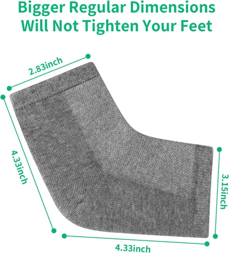 Miniatura 3 de Ohtomber 5 pares de calcetines de reparación de tratamiento de talón agrietado - Ohtomber 5 pares de gel de silicona para el cuidado de los pies