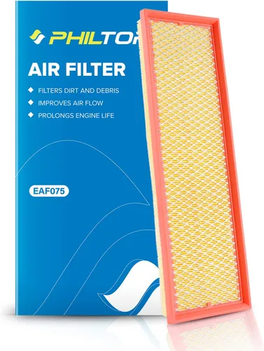 PHILTOP Filtro de aire de motor CA10085 de repuesto para Volkswagen Beetle, Golf, Jetta, Passat, Rabbit, 2005-2015, L5 2.5L, panel flexible,