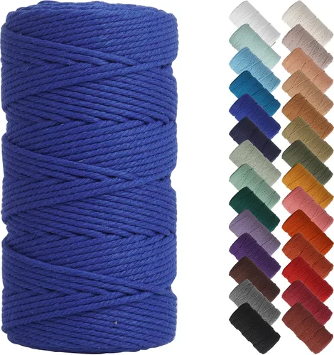 Miniatura 32 de NOANTA - Cuerda de macramé color beige natural, 1/8 pulgadas (3 mm) x 109 yardas (100 metros), cuerda de algodón colorido para colgar en la pared