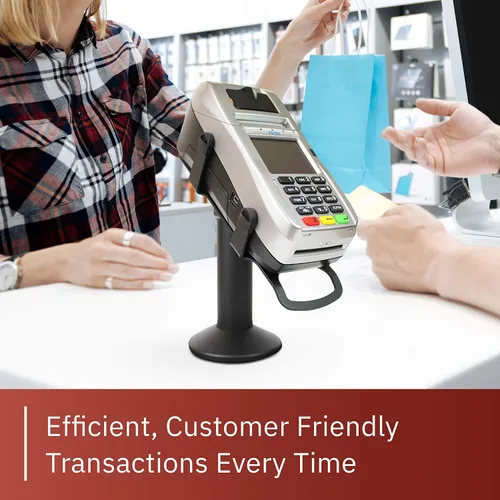 Miniatura 4 de First Data FD150 EMV Máquina terminal de tarjetas de crédito y soporte giratorio