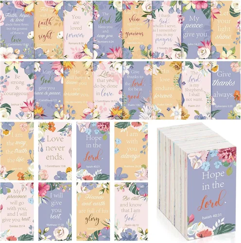 Yaomiao 240 tarjetas de oración con versículos de la Biblia para mujeres, mini tarjetas de las Escrituras con cita inspiradora, regalos cristianos