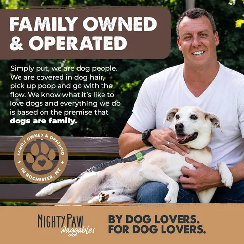 Miniatura 6 de Mighty Paw Naturals Bully Sticks para perros, masticables de carne de res alimentada con pasto. Palitos para mascotas para perros grandes, razas