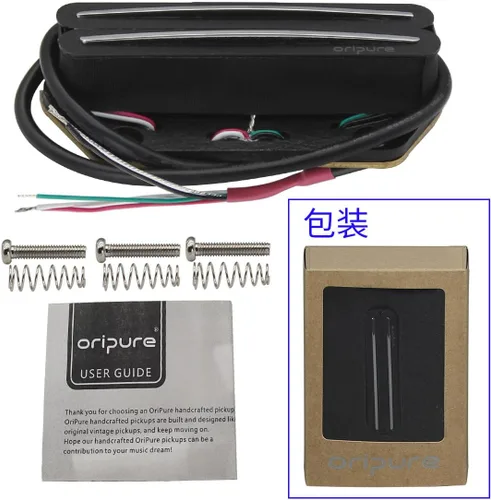 Miniatura 6 de OriPure Alnico 5 Pastillas Humbucker de doble carril caliente TL Pastilla puente 13.6K Fit TL estilo guitarra eléctrica parte Doble riel 13.6K