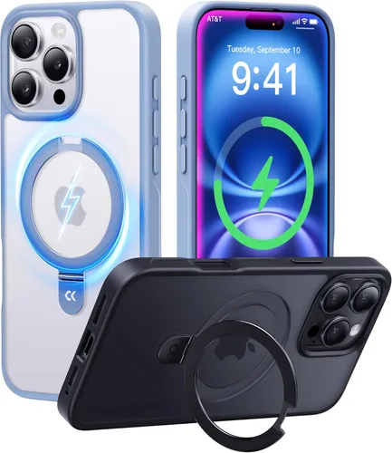 Miniatura 41 de CASEKOO- Funda para iPhone 15 c/soporte magnético invisible [protecc. militar contra caídas] [compatible c/MagSafe], a prueba de impactos, delgada