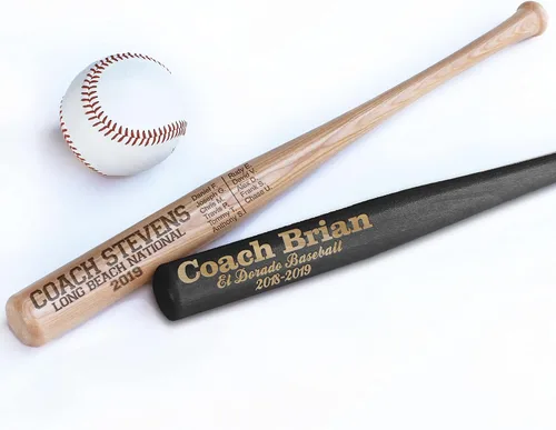 Miniatura 6 de Mini bate personalizado de 18 pulgadas, mini bate de béisbol personalizado, regalo de entrenador personalizado, regalo de equipo, pelota