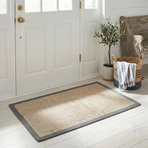 Miniatura 12 de Safavieh Colección de fibra natural NF443A tapete con ojo de tigre de maíz y trigo, 5 x 8 pies, Sisal