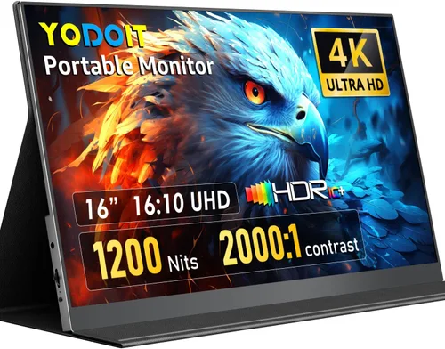 Miniatura 17 de Yodoit Laptop Screen Extender, 14" FHD 1920×1080 Travel Monitor with USB Type C Port and Built-in Speakers Compatible with MacBook