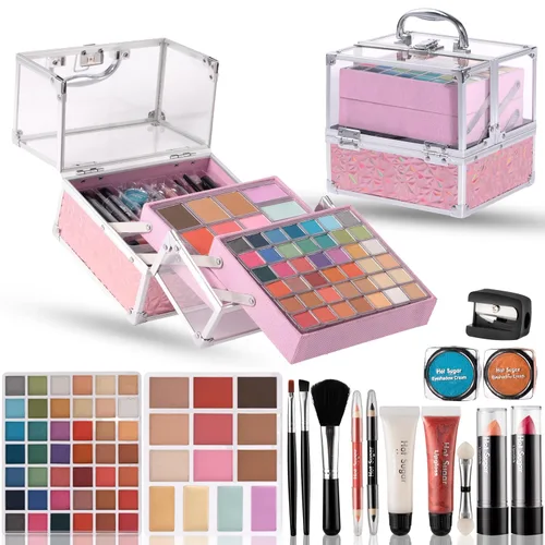 Hot Sugar Kit de maquillaje para adolescentes para niñas de 13 a 15 años, kit de maquillaje para niños, juego de regalo de maquillaje para fiestas