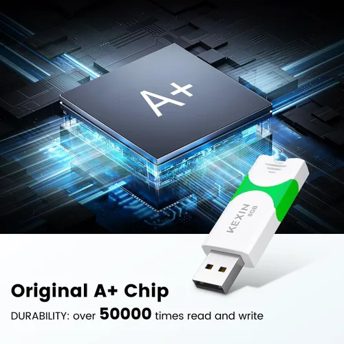 Miniatura 3 de KEXIN Unidad Flash de 8GB Paquete de 10 Unidad Flash USB 2.0 de 8 GB Unidad Thumb 2.0 Unidad USB a Granel Unidad Jump Giratoria Unidad Pen