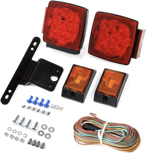 Miniatura 6 de MAXXHAUL 50343 Luces LED sumergibles de 12 V para remolque, izquierda y derecha, para remolques de menos de 80 pulgadas de ancho