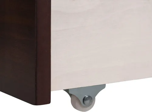 Miniatura 5 de Harper & Bright Designs Marco de cama esquinero de tamaño individual con cajones, sofá cama de madera maciza con almacenamiento y cabecero,